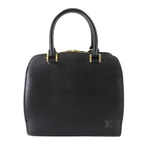 LOUIS VUITTON Epi Pont Neuf Hand Bag Leather Noir M52052 Purse 90282953
